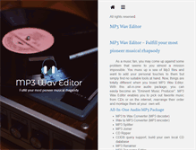 Tablet Screenshot of mp3waveditor.com